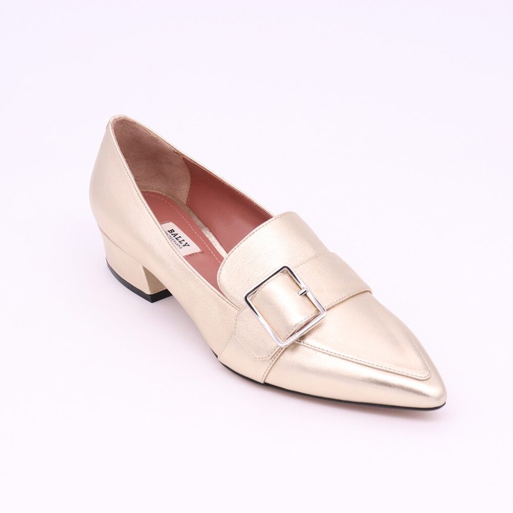 NWT - Bally Harumi Block Heel - Champagne👠 - Picture 3 of 12